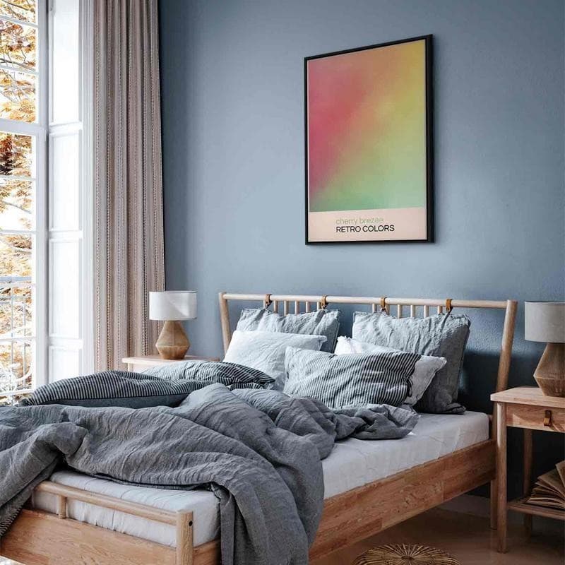 Quadro - Cherry Breeze - Pastel Gradient in Delicate Retro Colors in Poster e stampe Collezione Casa - Trebisacce, commercioVirtuoso.it