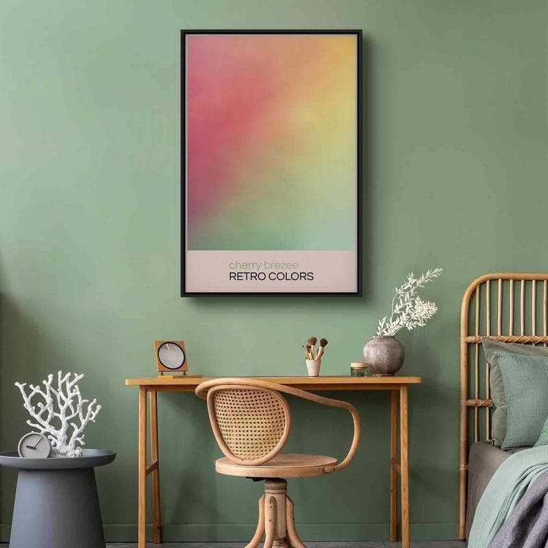 Quadro - Cherry Breeze - Pastel Gradient in Delicate Retro Colors in Poster e stampe Collezione Casa - Trebisacce, commercioVirtuoso.it