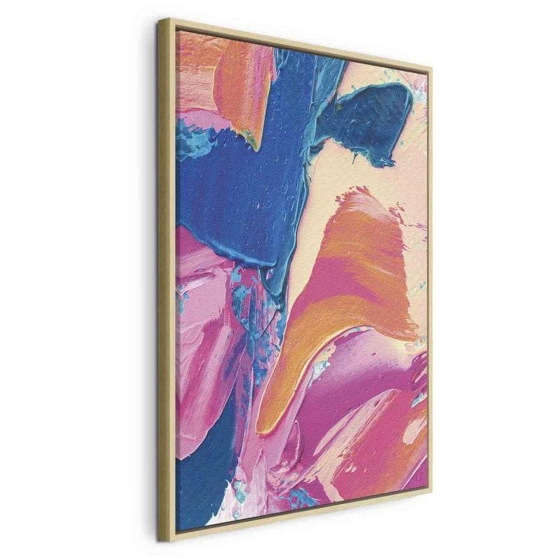 Quadro - Energetic Shapes - Dynamic Oil Paint Composition on Canvas in Poster e stampe Collezione Casa - Trebisacce, commercioVirtuoso.it
