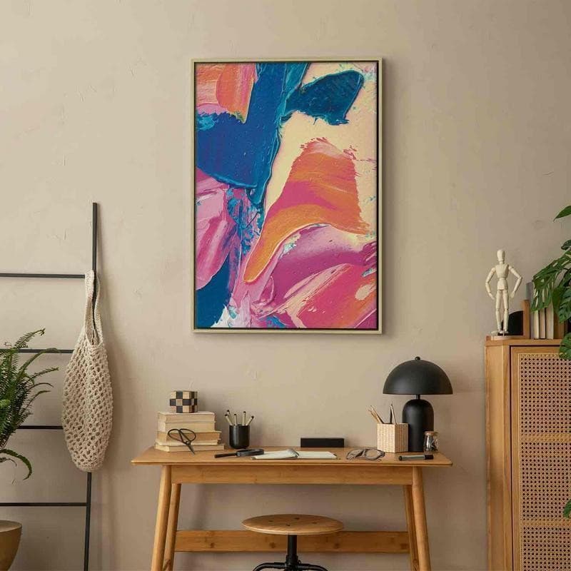 Quadro - Energetic Shapes - Dynamic Oil Paint Composition on Canvas in Poster e stampe Collezione Casa - Trebisacce, commercioVirtuoso.it