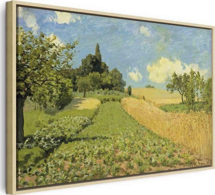 Quadro - The Cornfield (near Argenteuil) (Alfred Sisley) in Poster e stampe Collezione Casa - Trebisacce, commercioVirtuoso.it