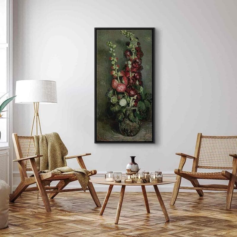 Quadro - Vase of Hollyhocks (Vincent Van Gogh) in Poster e stampe Collezione Casa - Trebisacce, commercioVirtuoso.it