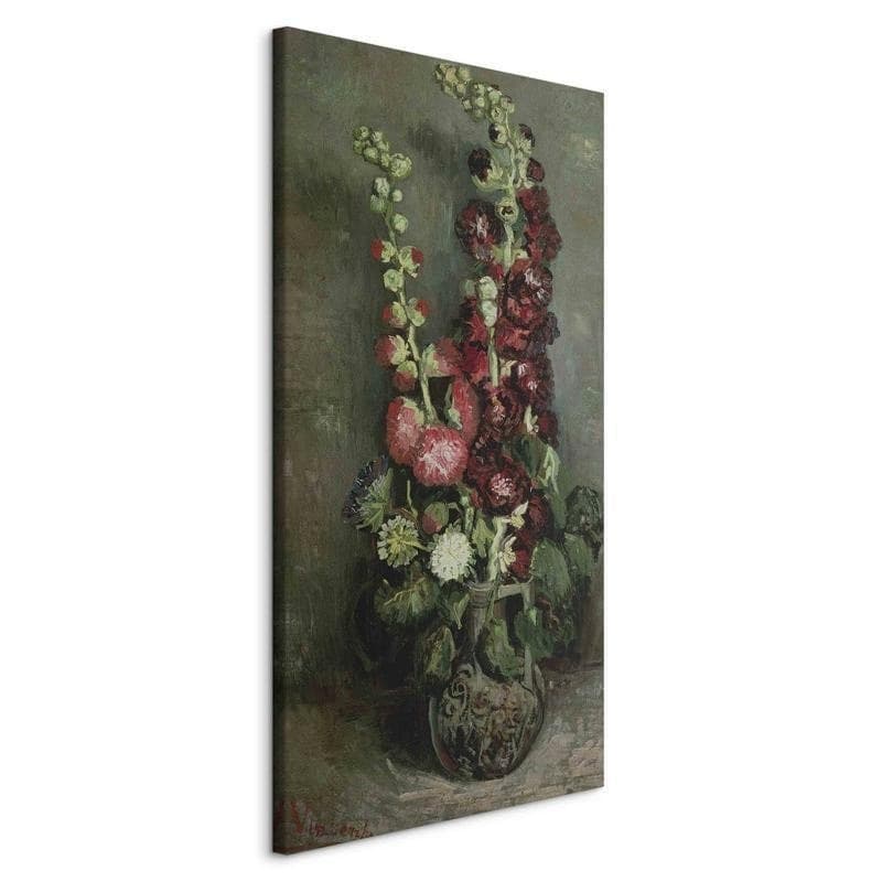 Quadro - Vase of Hollyhocks (Vincent Van Gogh) in Poster e stampe Collezione Casa - Trebisacce, commercioVirtuoso.it