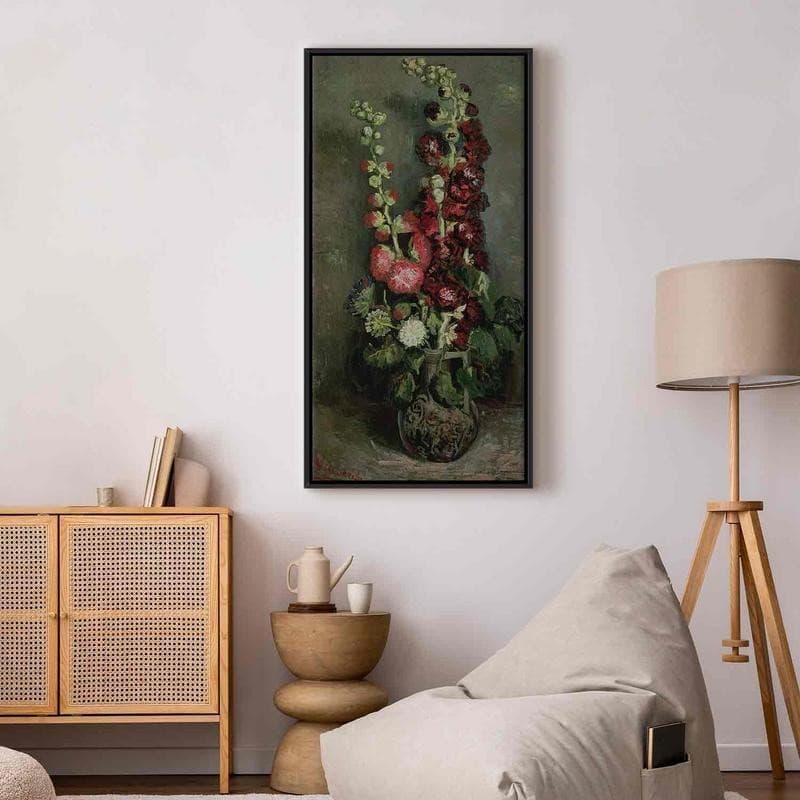 Quadro - Vase of Hollyhocks (Vincent Van Gogh) in Poster e stampe Collezione Casa - Trebisacce, commercioVirtuoso.it
