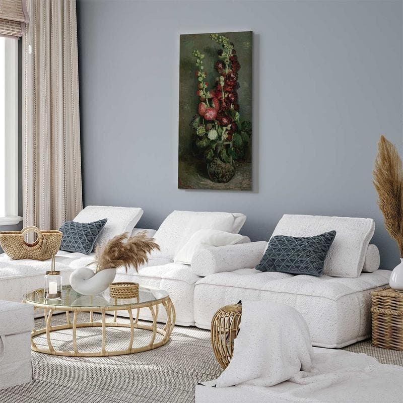 Quadro - Vase of Hollyhocks (Vincent Van Gogh) in Poster e stampe Collezione Casa - Trebisacce, commercioVirtuoso.it