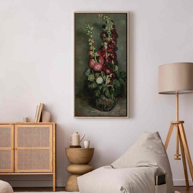 Quadro - Vase of Hollyhocks (Vincent Van Gogh) in Poster e stampe Collezione Casa - Trebisacce, commercioVirtuoso.it