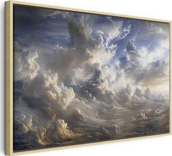 Quadro - Golden Reflections on Clouds Foretelling Dusk in Poster e stampe Collezione Casa - Trebisacce, commercioVirtuoso.it