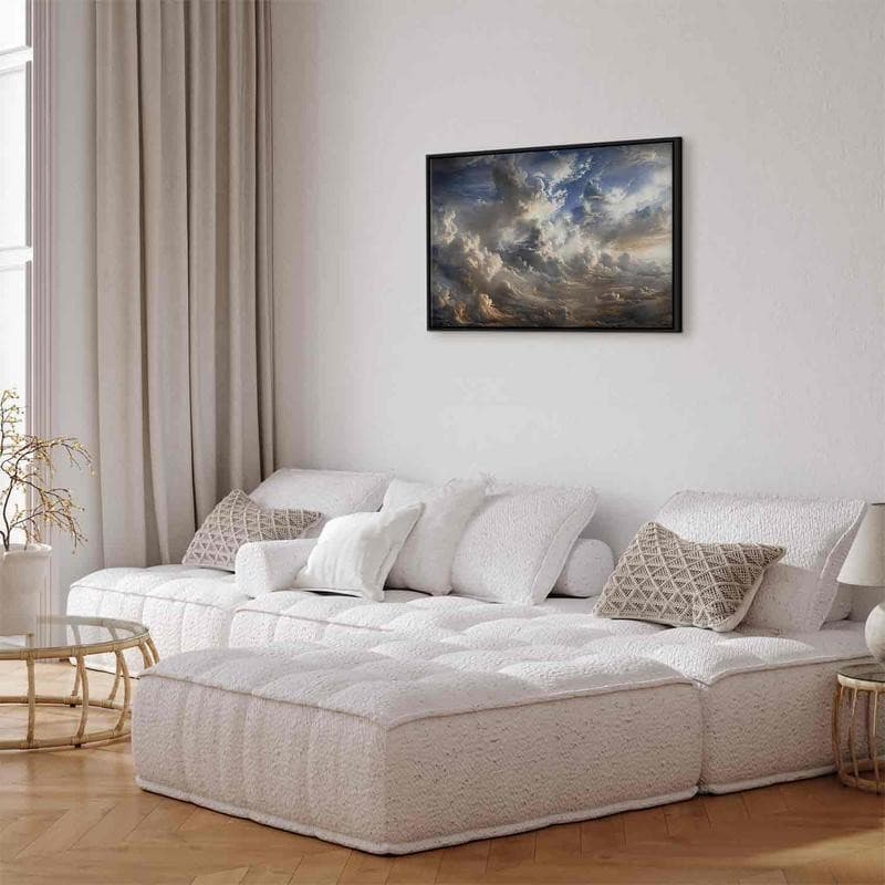 Quadro - Golden Reflections on Clouds Foretelling Dusk in Poster e stampe Collezione Casa - Trebisacce, commercioVirtuoso.it