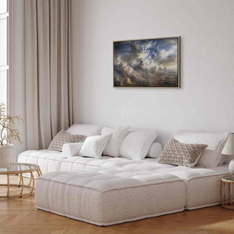 Quadro - Golden Reflections on Clouds Foretelling Dusk in Poster e stampe Collezione Casa - Trebisacce, commercioVirtuoso.it