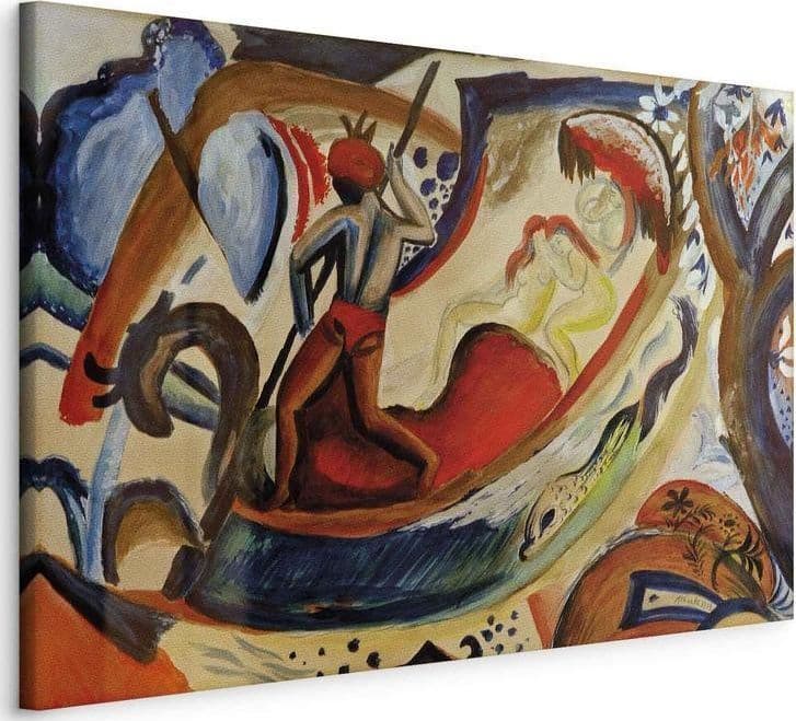Quadro - Nackte Mädchen in der Barke (August Macke) in Poster e stampe Collezione Casa - Trebisacce, commercioVirtuoso.it