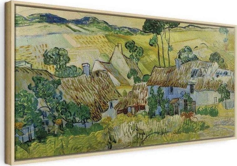 Quadro - Farms near Auvers (Vincent Van Gogh) in Poster e stampe Collezione Casa - Trebisacce, commercioVirtuoso.it
