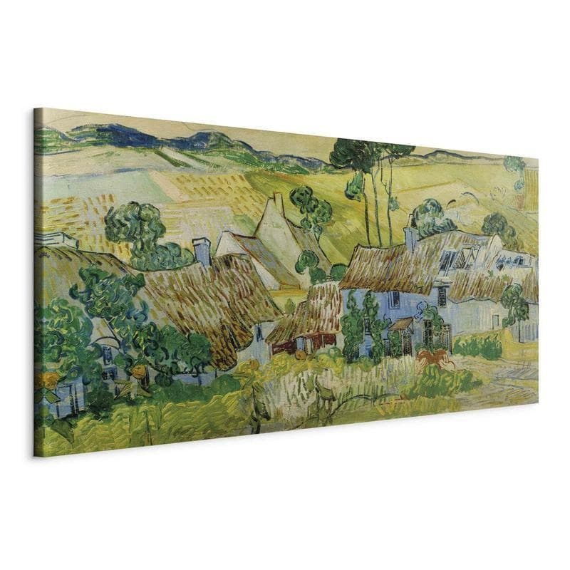 Quadro - Farms near Auvers (Vincent Van Gogh) in Poster e stampe Collezione Casa - Trebisacce, commercioVirtuoso.it
