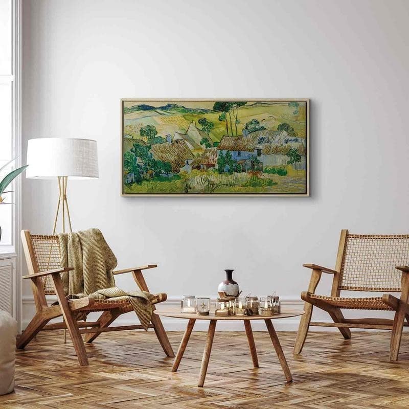 Quadro - Farms near Auvers (Vincent Van Gogh) in Poster e stampe Collezione Casa - Trebisacce, commercioVirtuoso.it