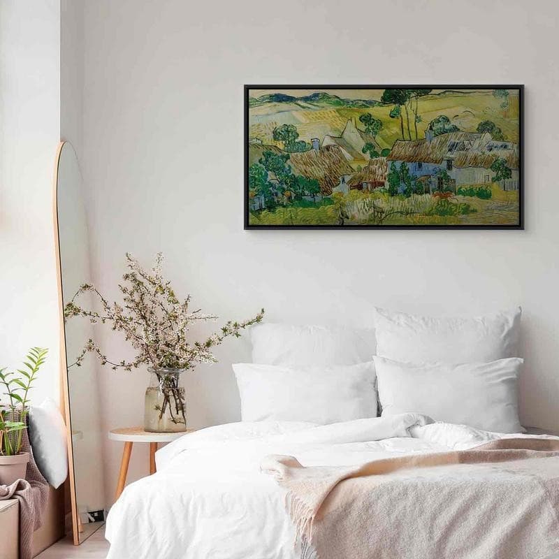 Quadro - Farms near Auvers (Vincent Van Gogh) in Poster e stampe Collezione Casa - Trebisacce, commercioVirtuoso.it
