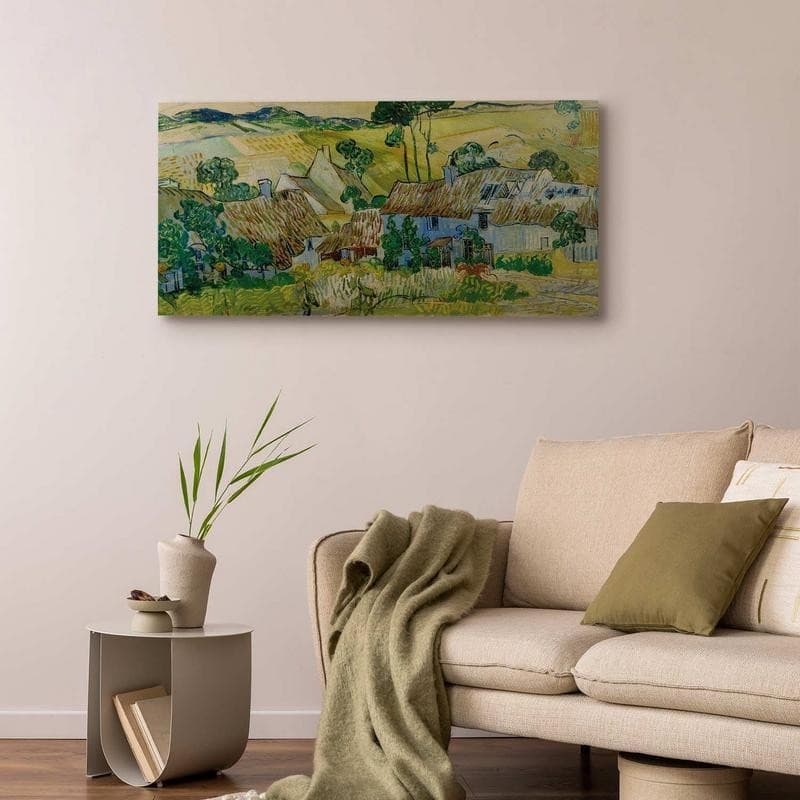 Quadro - Farms near Auvers (Vincent Van Gogh) in Poster e stampe Collezione Casa - Trebisacce, commercioVirtuoso.it