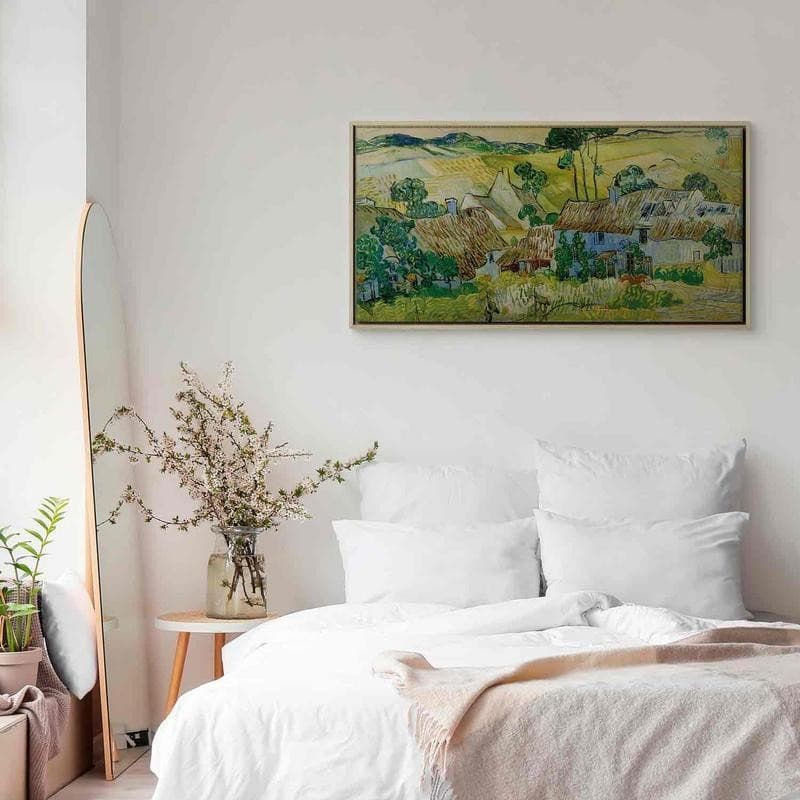 Quadro - Farms near Auvers (Vincent Van Gogh) in Poster e stampe Collezione Casa - Trebisacce, commercioVirtuoso.it