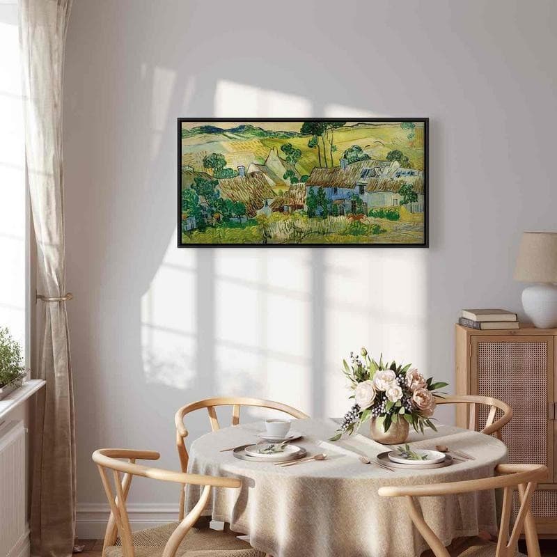Quadro - Farms near Auvers (Vincent Van Gogh) in Poster e stampe Collezione Casa - Trebisacce, commercioVirtuoso.it