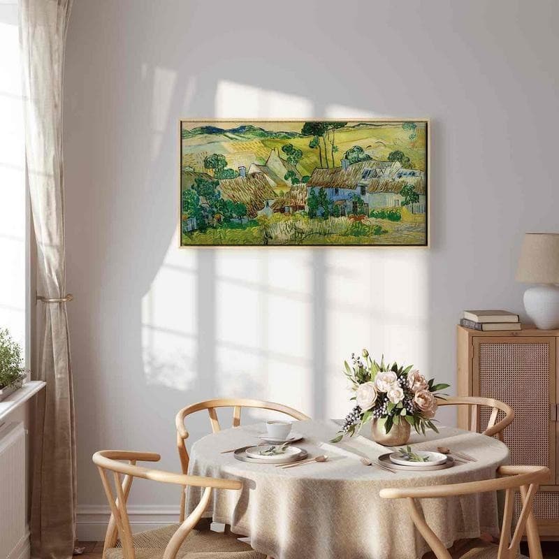 Quadro - Farms near Auvers (Vincent Van Gogh) in Poster e stampe Collezione Casa - Trebisacce, commercioVirtuoso.it