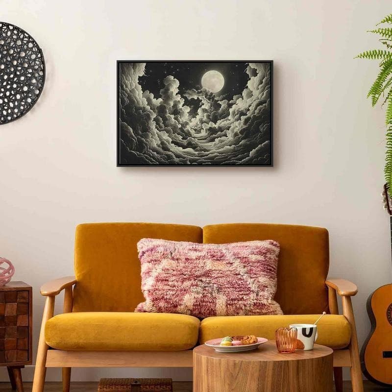 Quadro - Moon and Stars Singing Among the Great Clouds in Poster e stampe Collezione Casa - Trebisacce, commercioVirtuoso.it