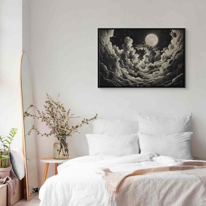 Quadro - Moon and Stars Singing Among the Great Clouds in Poster e stampe Collezione Casa - Trebisacce, commercioVirtuoso.it