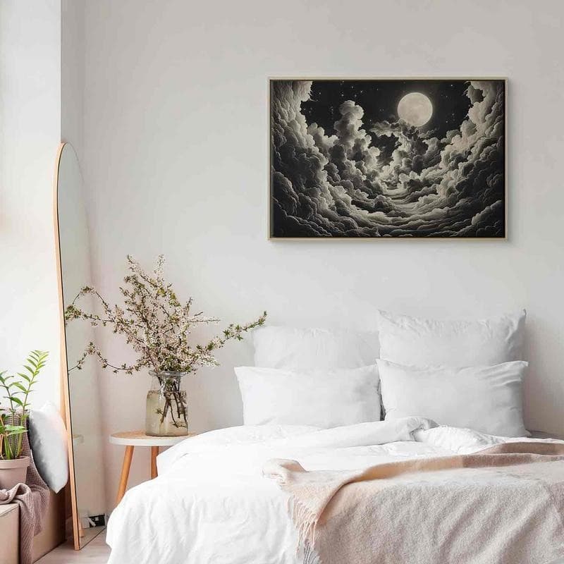 Quadro - Moon and Stars Singing Among the Great Clouds in Poster e stampe Collezione Casa - Trebisacce, commercioVirtuoso.it