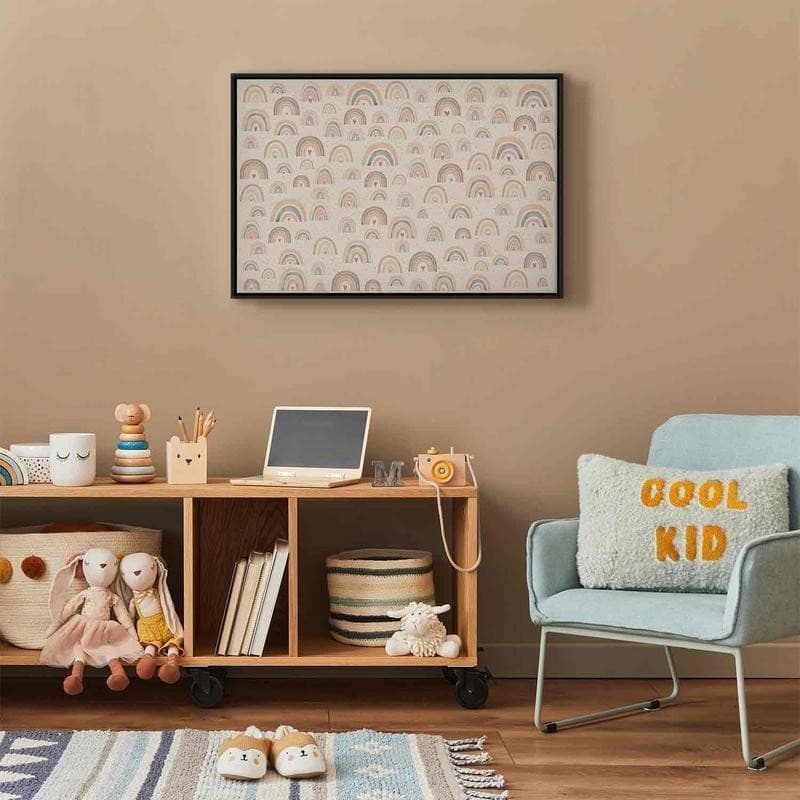 Quadro - Spring - Pastel Rainbows with Hearts on a Rainy Day in Poster e stampe Collezione Casa - Trebisacce, commercioVirtuoso.it
