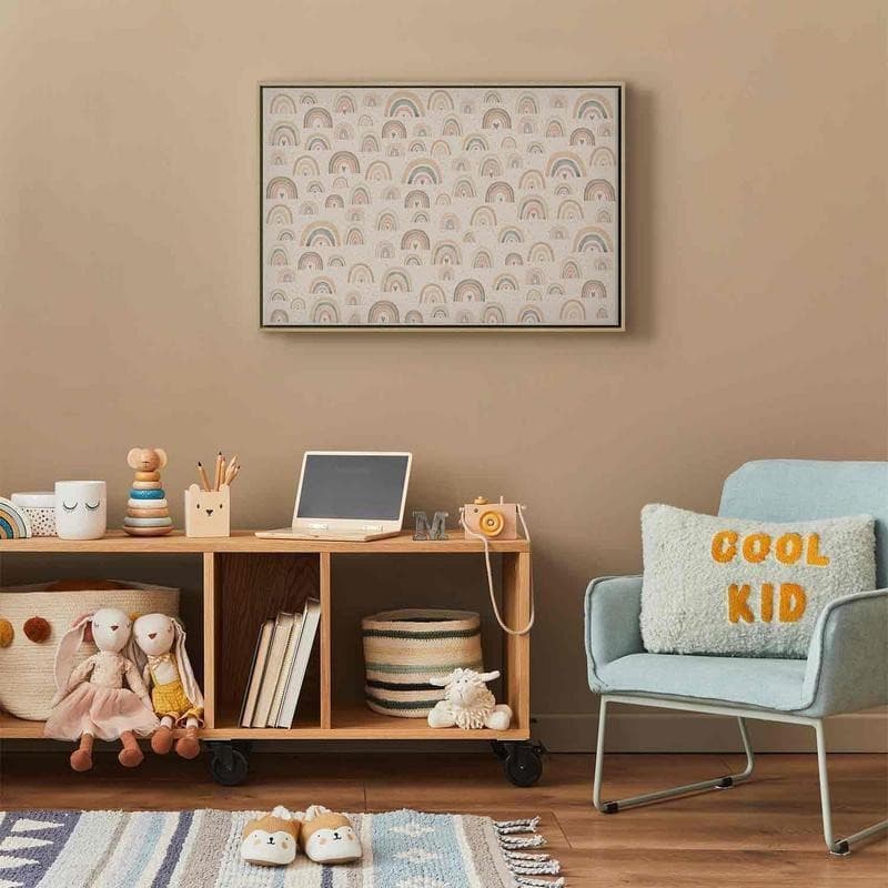 Quadro - Spring - Pastel Rainbows with Hearts on a Rainy Day in Poster e stampe Collezione Casa - Trebisacce, commercioVirtuoso.it