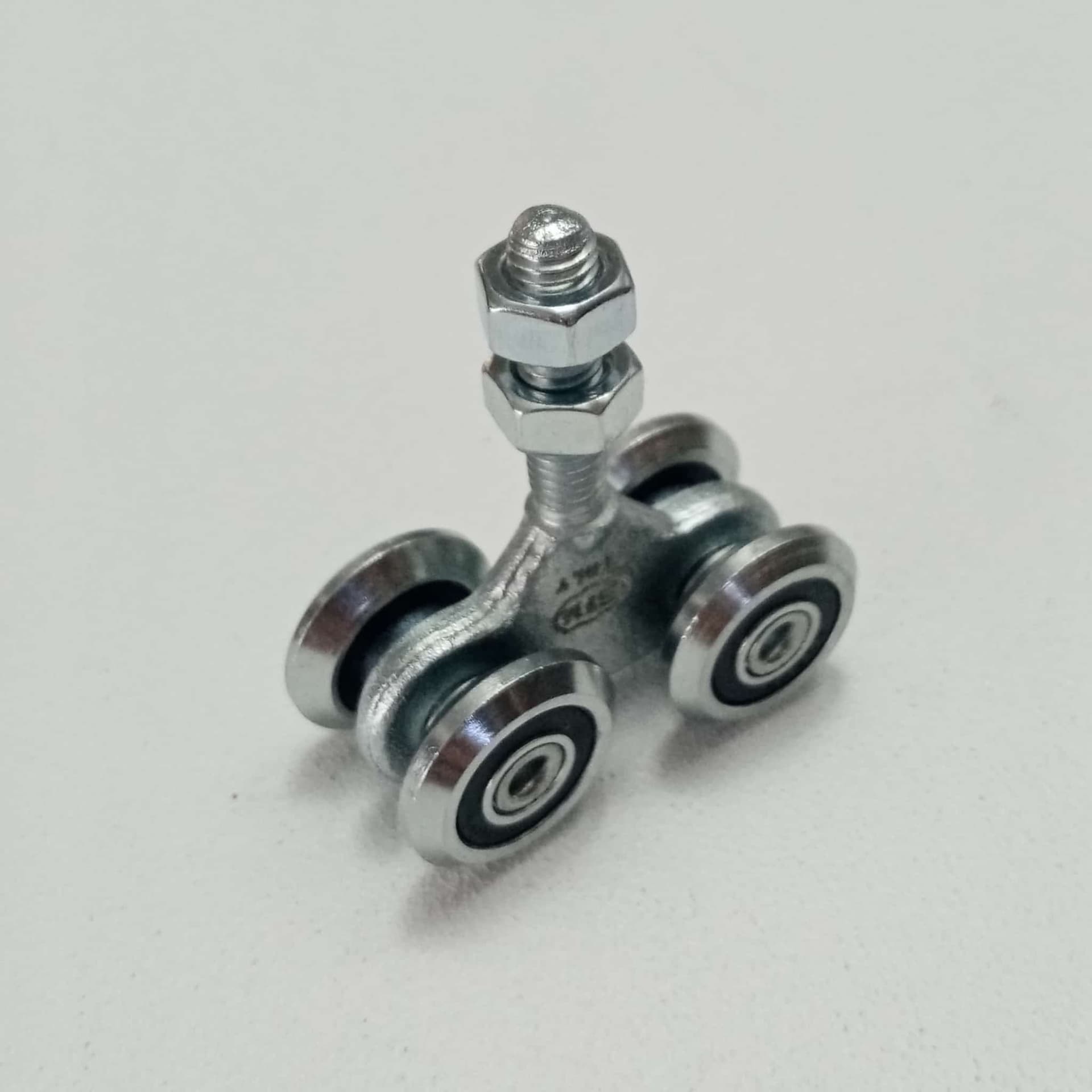 Ibfm art. 331 carrello in acciaio zincato con perno e 4 ruote da 24m per monorotaia 339P in Carrelli a mano Aloiserw.com - Altomonte, commercioVirtuoso.it