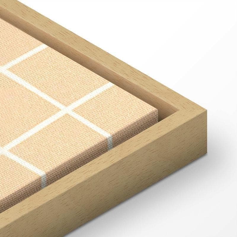Quadro - Waving Lines - Creamy Grid on a Noisy Pastel Background in Poster e stampe Collezione Casa - Trebisacce, commercioVirtuoso.it
