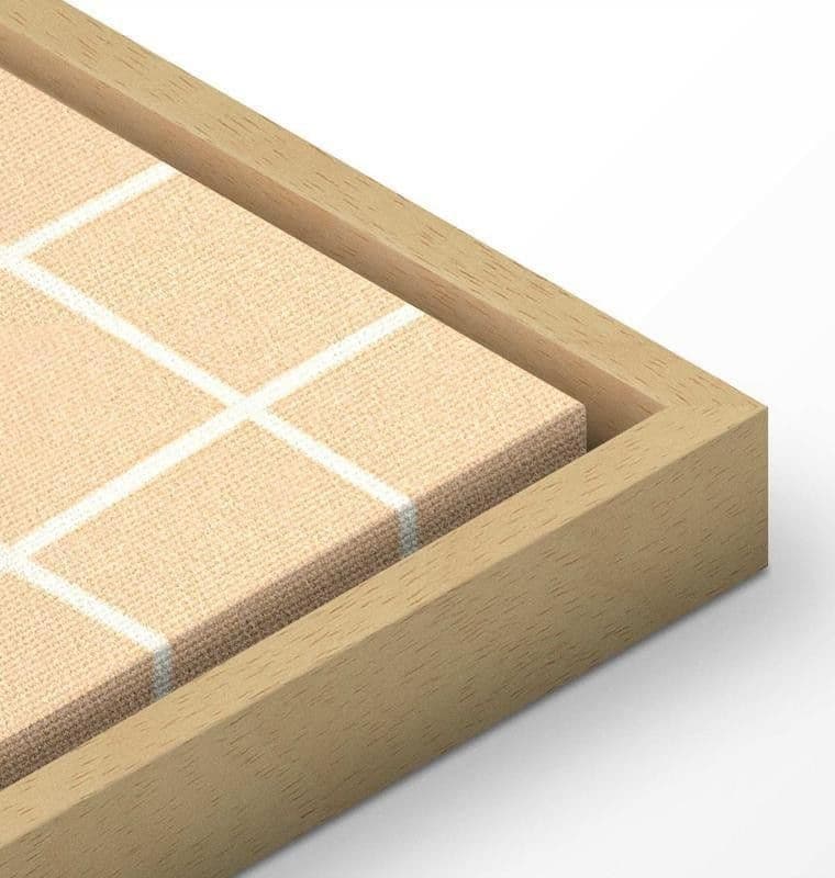 Quadro - Waving Lines - Creamy Grid on a Noisy Pastel Background in Poster e stampe Collezione Casa - Trebisacce, commercioVirtuoso.it