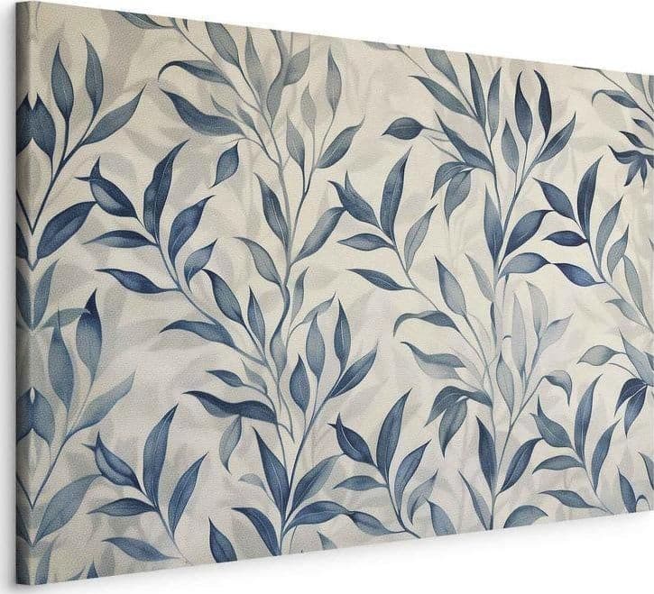 Quadro Delicate foglie blu in Poster e stampe Collezione Casa - Trebisacce, commercioVirtuoso.it