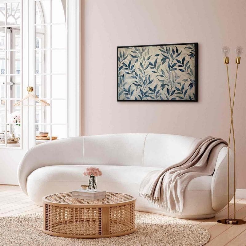 Quadro Delicate foglie blu in Poster e stampe Collezione Casa - Trebisacce, commercioVirtuoso.it