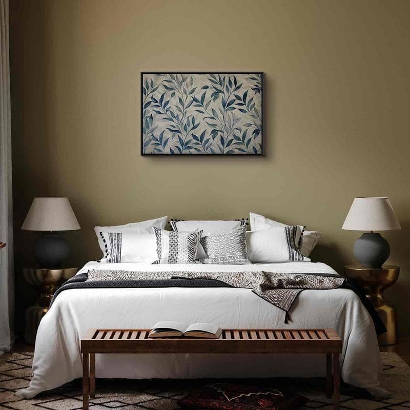 Quadro Delicate foglie blu in Poster e stampe Collezione Casa - Trebisacce, commercioVirtuoso.it