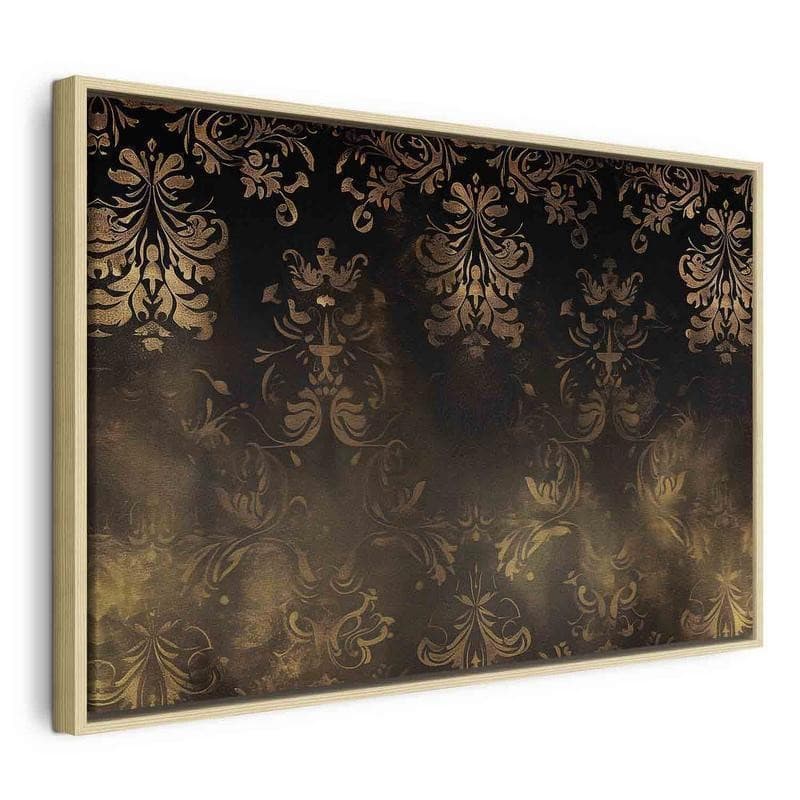 Quadro - Baroque Ornaments in Patinated Gold and Browns: Retro Motif in Poster e stampe Collezione Casa - Trebisacce, commercioVirtuoso.it