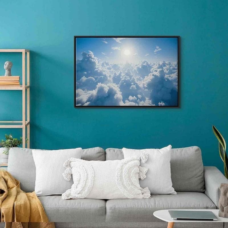 Quadro - Heavenly Calm: Warm Rays of the Sun in Poster e stampe Collezione Casa - Trebisacce, commercioVirtuoso.it