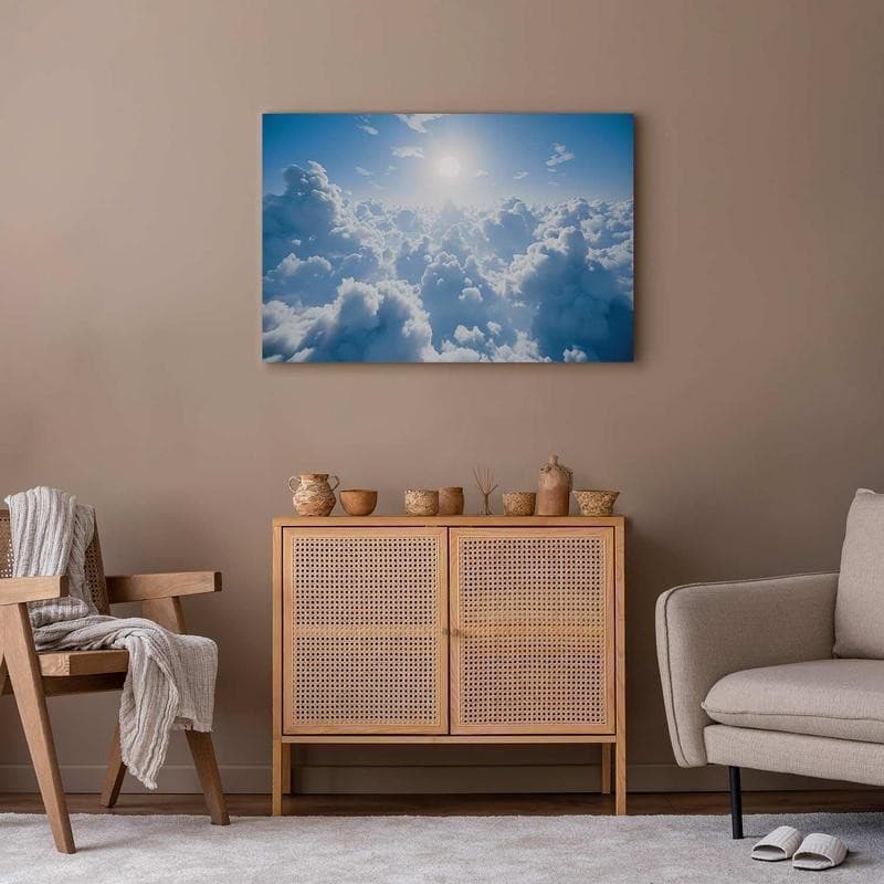 Quadro - Heavenly Calm: Warm Rays of the Sun in Poster e stampe Collezione Casa - Trebisacce, commercioVirtuoso.it