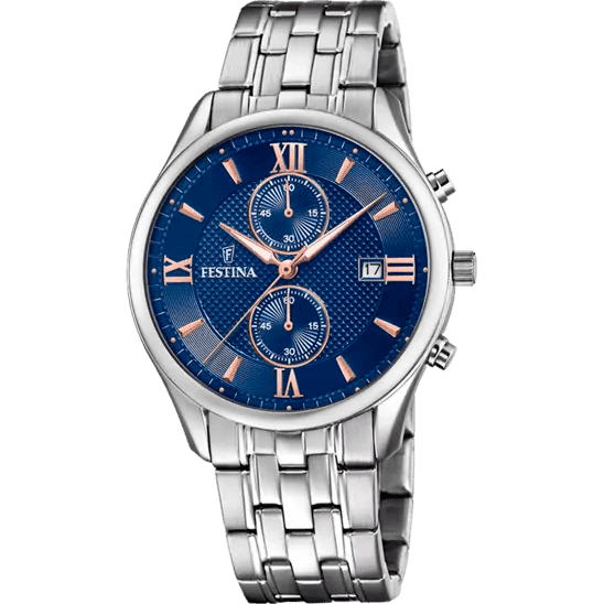 FESTINA - OROLOGIO UOMO TIMELESS CHRONOGRAPH  BLU