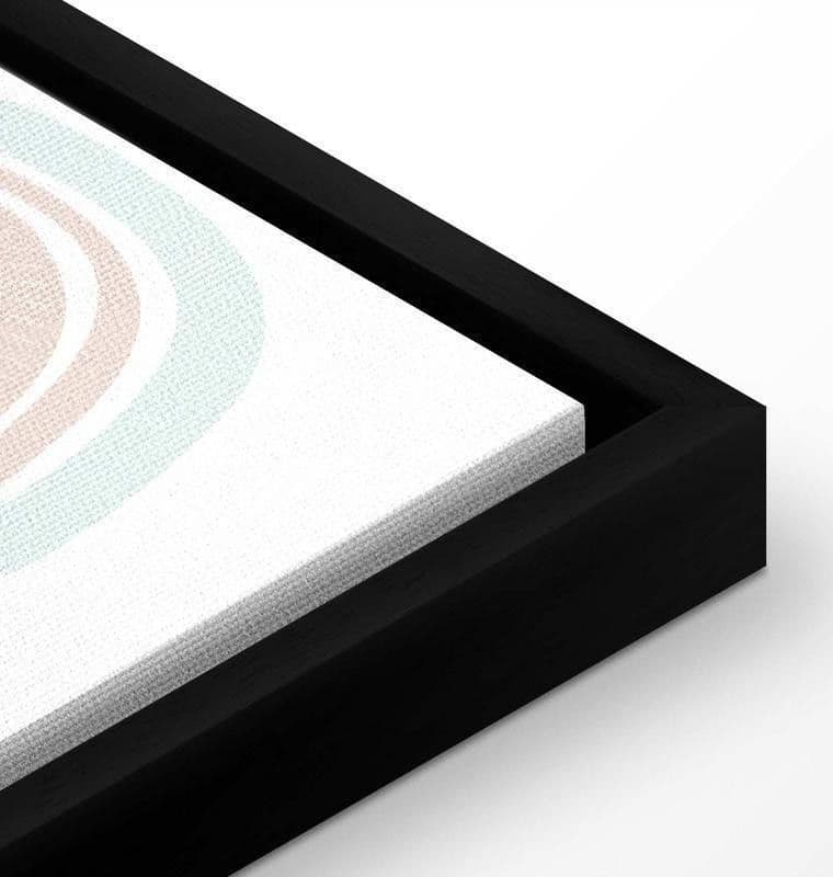 Quadro - Rainbows After the Storm - Rainbows of Various Sizes in Pastel Hues Among Rain Clouds in a Gray-Blue Shade in Poster e stampe Collezione Casa - Trebisacce, commercioVirtuoso.it