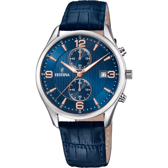 FESTINA - OROLOGIO UOMO TIMELESS CRONOGRAFO  BLU