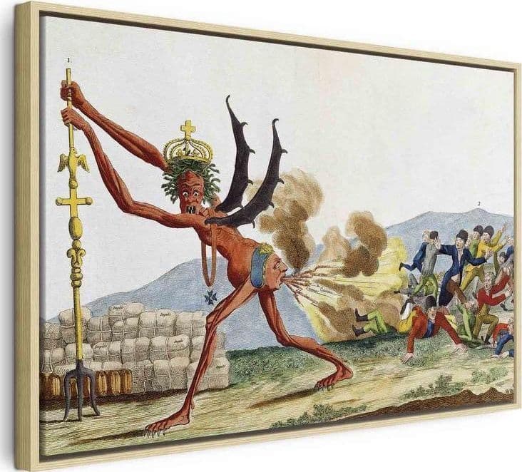 Quadro - Caricature of the English Government (Jacques-Louis David) in Poster e stampe Collezione Casa - Trebisacce, commercioVirtuoso.it