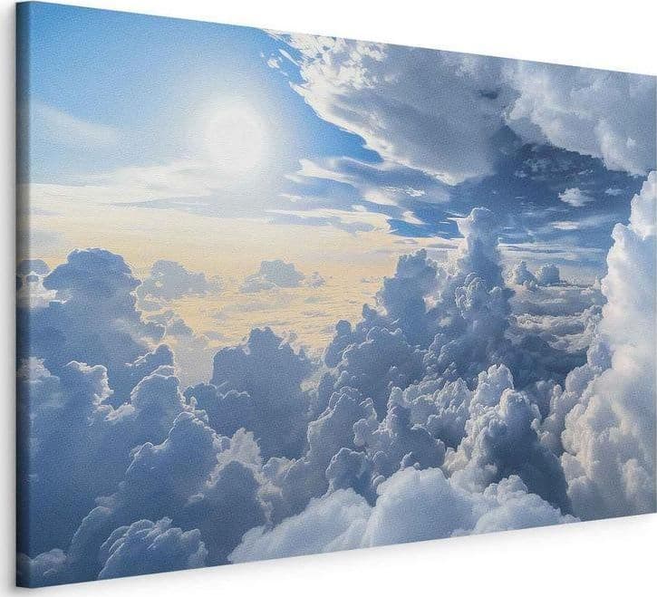 Quadro - Symphony of Light: Sun and Clouds Collaborating on a Beautiful Sky in Poster e stampe Collezione Casa - Trebisacce, commercioVirtuoso.it