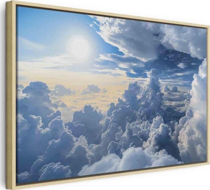 Quadro - Symphony of Light: Sun and Clouds Collaborating on a Beautiful Sky in Poster e stampe Collezione Casa - Trebisacce, commercioVirtuoso.it