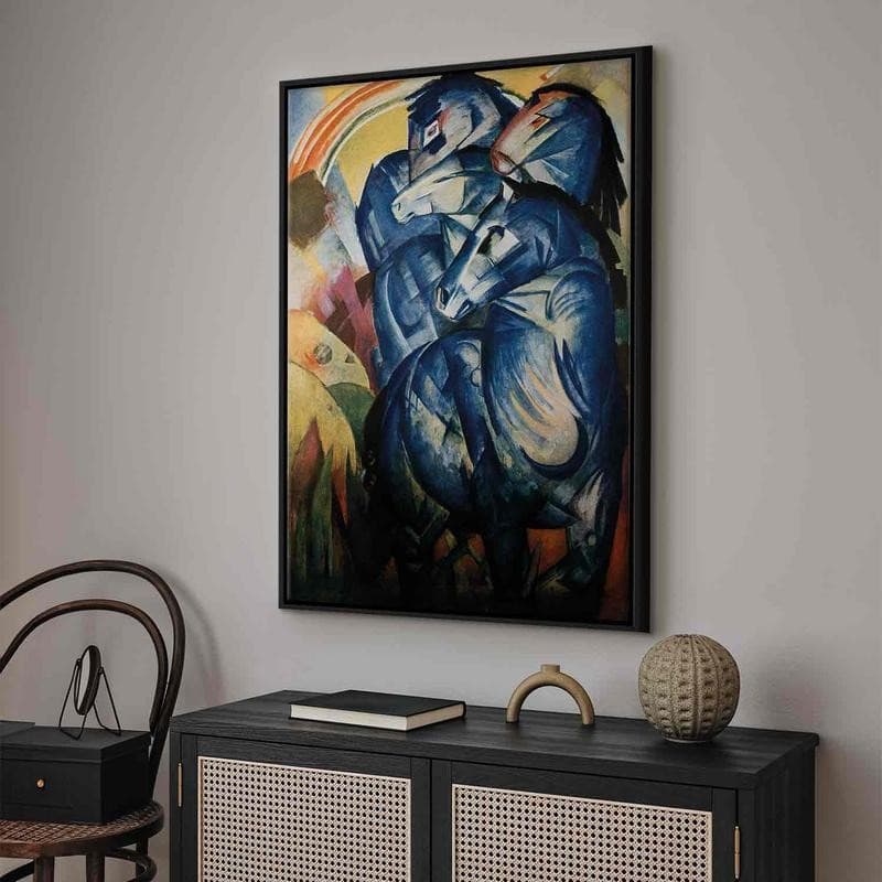 Quadro - The tower of blue horses (Franz Marc) in Poster e stampe Collezione Casa - Trebisacce, commercioVirtuoso.it