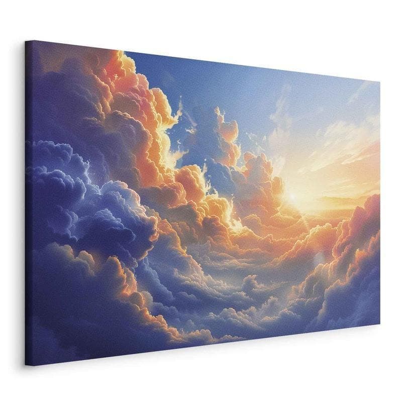 Quadro - Sunset Over a Cloudy Sea: A Wonderful Symphony of Colors in Poster e stampe Collezione Casa - Trebisacce, commercioVirtuoso.it