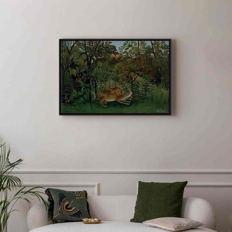 Quadro - Le Lion ayant faim se jette sur lAntilope (Henri Rousseau) in Poster e stampe Collezione Casa - Trebisacce, commercioVirtuoso.it