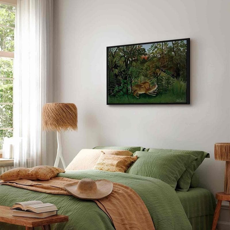 Quadro - Le Lion ayant faim se jette sur lAntilope (Henri Rousseau) in Poster e stampe Collezione Casa - Trebisacce, commercioVirtuoso.it