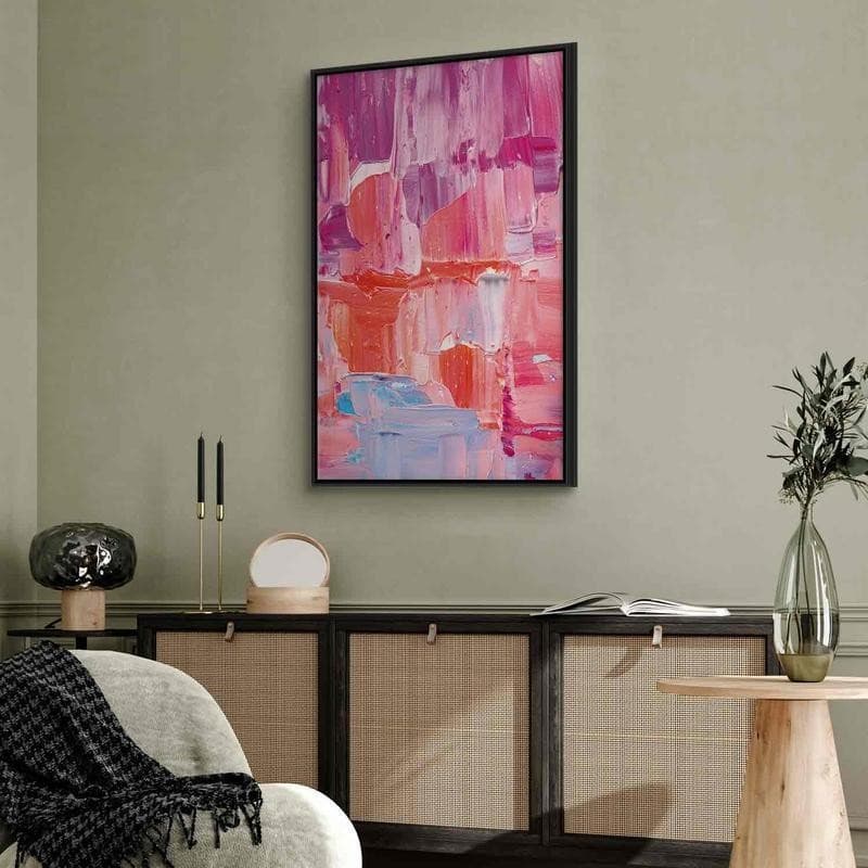 Quadro - Colorful Contrasts - Energetic Color Transitions in Shades of Pink in Poster e stampe Collezione Casa - Trebisacce, commercioVirtuoso.it