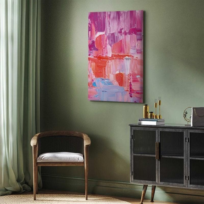 Quadro - Colorful Contrasts - Energetic Color Transitions in Shades of Pink in Poster e stampe Collezione Casa - Trebisacce, commercioVirtuoso.it