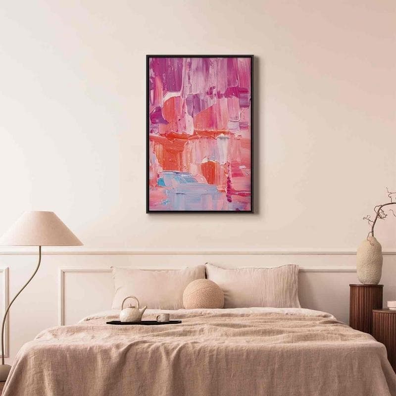 Quadro - Colorful Contrasts - Energetic Color Transitions in Shades of Pink in Poster e stampe Collezione Casa - Trebisacce, commercioVirtuoso.it