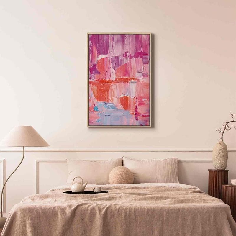 Quadro - Colorful Contrasts - Energetic Color Transitions in Shades of Pink in Poster e stampe Collezione Casa - Trebisacce, commercioVirtuoso.it